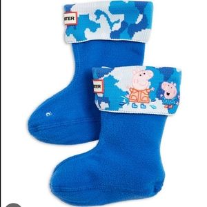 NWT Hunter x Peppa Pig Kids Original Boot Socks- XL/US 4-6